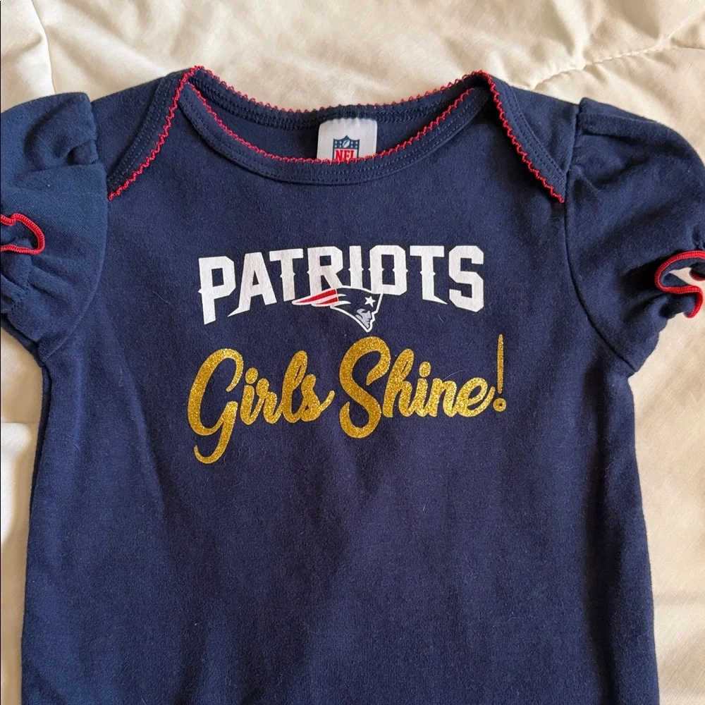 New England Patriots Baby Onesies Set Lot 18 Months
